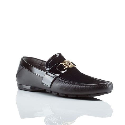 versace collection men's loafers shoes.